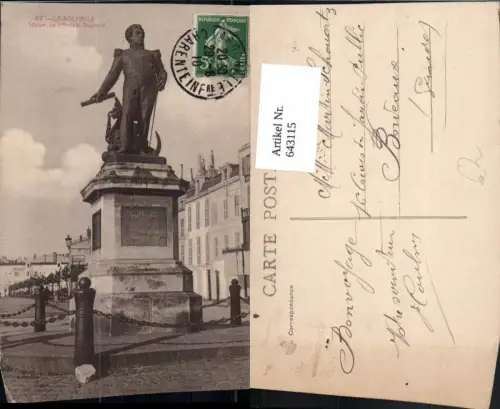 643115,La Rochelle Statue de l Amiral Duperre France