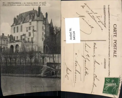 643124,Chateauroux Le Chateau Raoul Schloss France