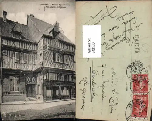643130,Bernay Maison du XVI siecle Rue Auguste-le-Prevost France