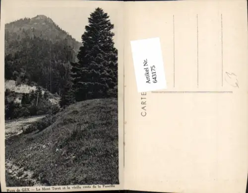 643175,Pays de Gex Le Mont Turet et la vieille route de la Faucille France