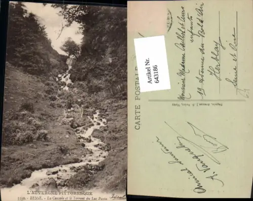 643186,L Auvergne Besse La Cascade et le Torrent du Lac Pavin France