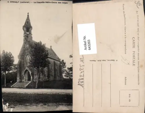 643203,Orvault Loire-Inf. La Chapelle Notre-Dame des Anges Kapelle Kirche France