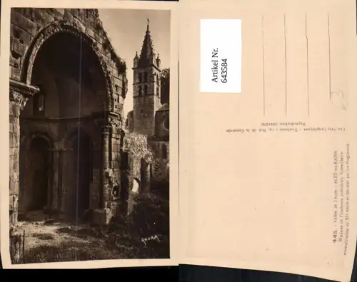 643584,Vallee de l Aude Alet-les-Bains Ruines de l ancienne cathedrale Notre-Dame France