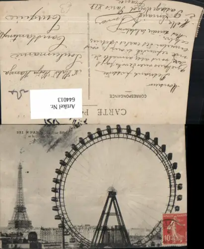 644013,Paris La Tour Eiffel et la Grande Reue Riesenrad France