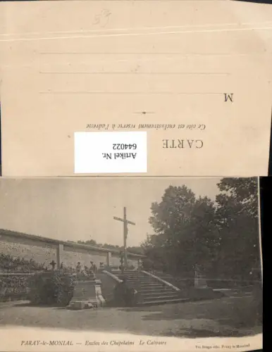 644022,Paray-le-Monial Enclos des Chapelains Le Calvaire Kreuz France