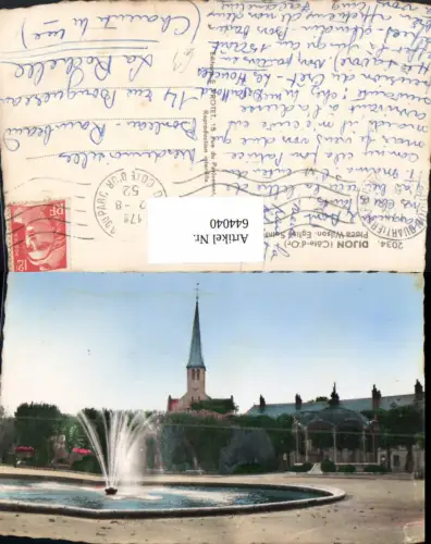 644040,Foto Ak Dijon Cote d Or Place Wilson Eglise Saint-Pierre Kirche France