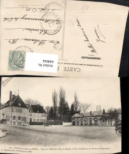 644044,Chatillon-sur-Seine =Place du l Hotel de Ville la Mairie la Sous-Prefecture France