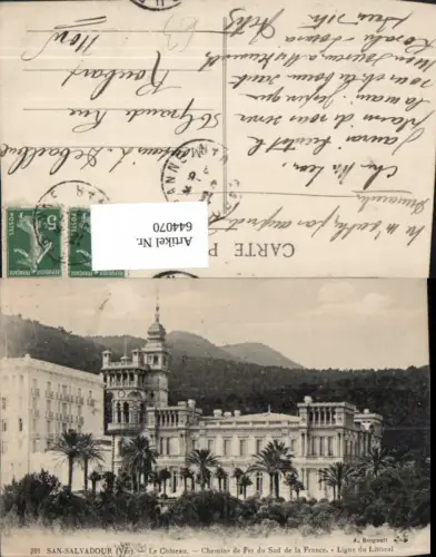 644070,San-Salvadour Var Le Chateau Schloss Chemins de Fer du Sud de la France