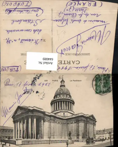 644089,Paris Le Pantheon France