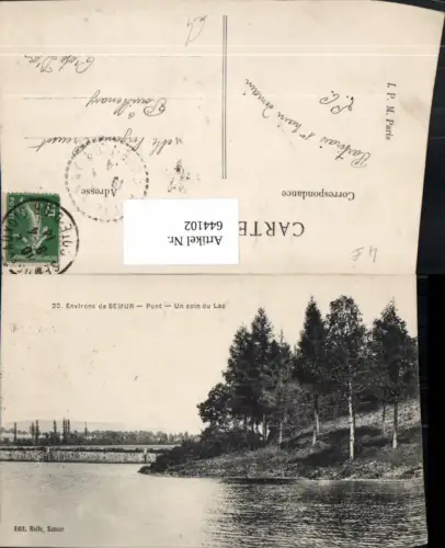 644102,Environs de Semur Pont Un coin du Lac France