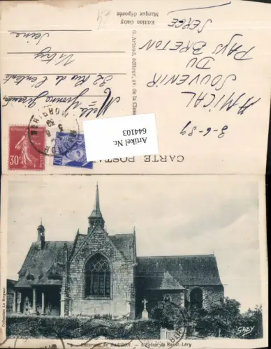 644103,Environs de Mauron L Eglise de Saint-Lery Kirche France