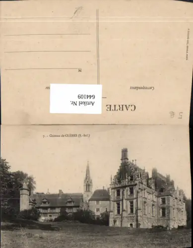 644109,Chateau de Cleres S.-Inf. Schloss France