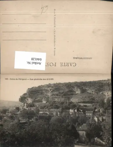 644128,Coins du Perigord Vue generale des Eyzies France