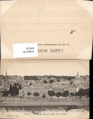 644132,Laval Panorama pris du Jardin de la Perrine France