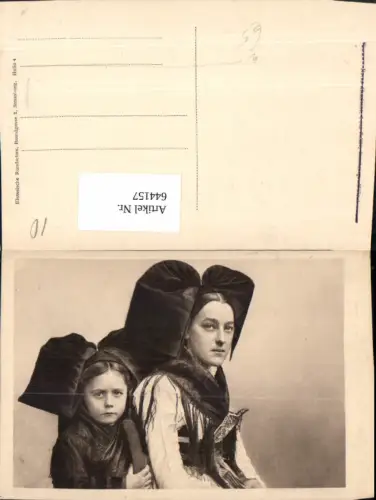 644157,Strasbourg Straßburg Elsass Tracht Kopftuch Schwalbenschwanz France