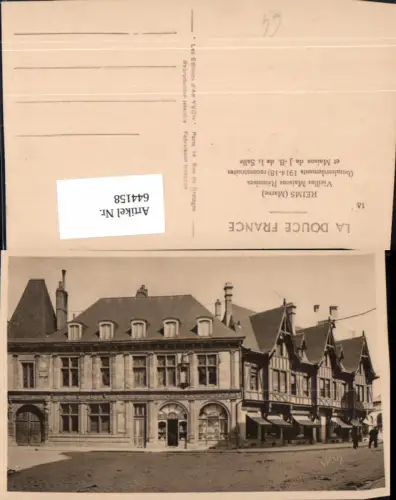 644158,Reims Marne Vieilles Maisons Remoises et Maison de J-B. De la Salle France