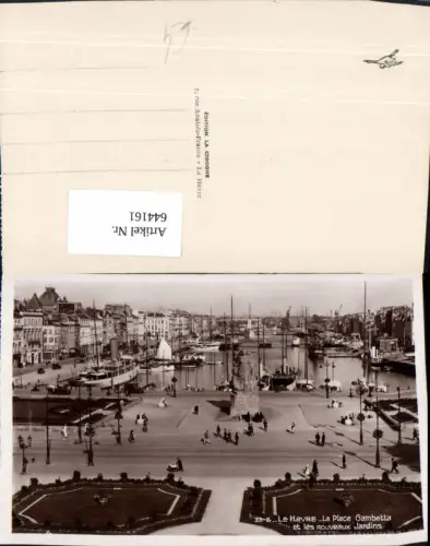 644161,Foto Ak La Havre La Place Gambetta et les nouveaux Jardins France