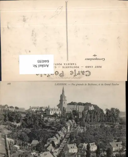 644193,Lannion Vue generale de Brelevenez et du Grand Escalier France