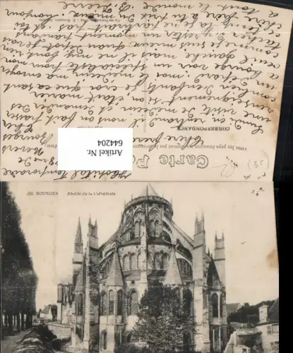 644204,Bourges Abside de la Cathedrale Kathedrale France