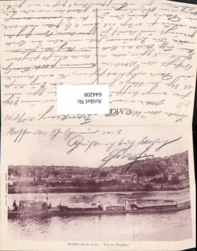 644208,Freneuse Vue sur Tripleval Schiff Dampfer France