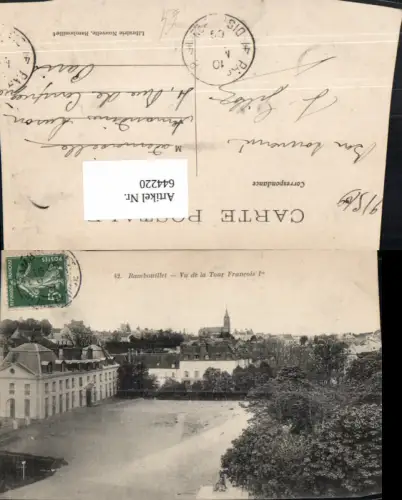 644220,Rambouillet Vu de la Tour Francois 1er France