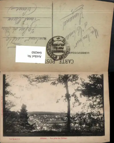 644260,Epinal Vue prise du Chateau France