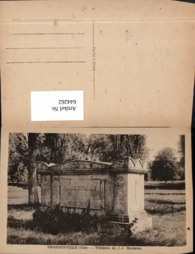 644262,Ermenonville Oise Le tombeau de J.-J. Rousseau France