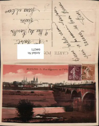 644271,Moulins Le Pont Regemortes sur l Allier Brücke France