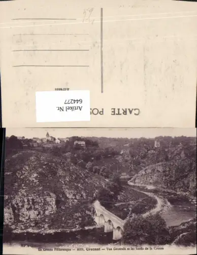 644277,La Creuse Crozant Vue Generale et les bords de la Creuse Viadukt France