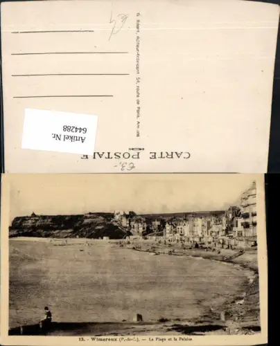 644288,Wimereaux La Plage et la Falaise Strand Strandleben France