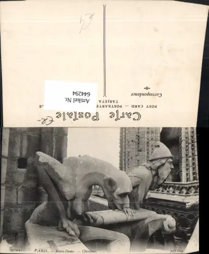 644294,Paris Notre-Dame Chimeres France