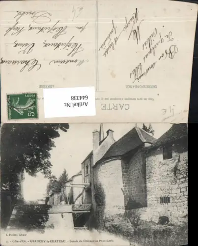 644338,Cote d Or Grancey-le-Chateau Fosses du Chateau et Pont-Levis Brücke France