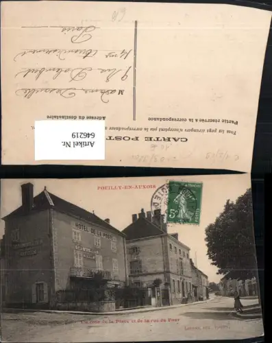646219,Pouilly-en-Auxois Un coin de la Place et de la rue du Four France