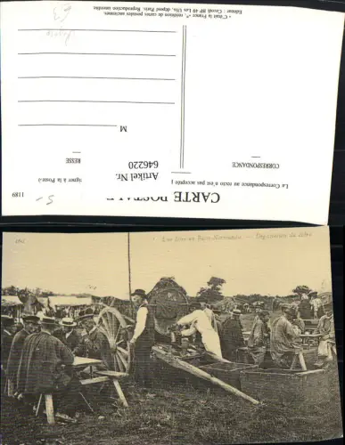 646220,Repro Une foire en Basse-Normandie Degustation du cidre France