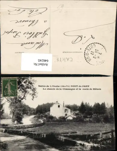 646245,Vallee de l Ouche Cote d Or Pont-de-Pany Le chemin de la Chassagne France