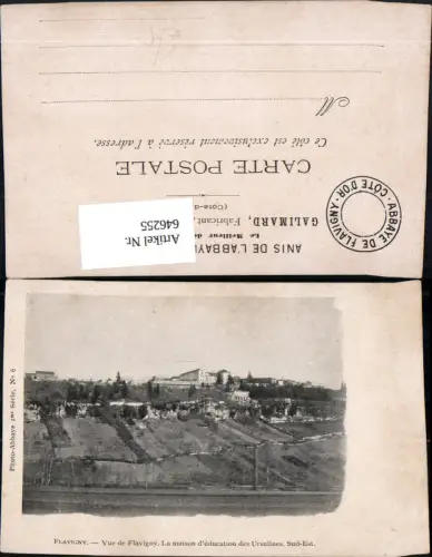 646255,Flavigny Vue de Flavigny La maison d education des Ursulines Sud-Est France