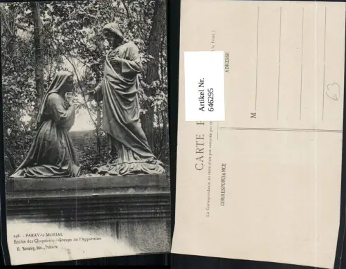 646295,Paray-le-Monial Enclos des Chapelains Groupe de l Apparition France