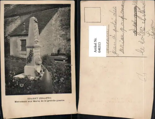 646313,Epagny Cote d Or Monument aux Morts de la grande guerre France
