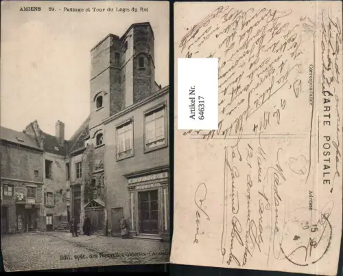 646317,Amiens Passage et Tour du Logis du Roi France