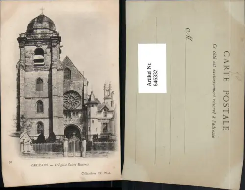 646332,Orleans L Eglise Sainte-Euverte Kirche France
