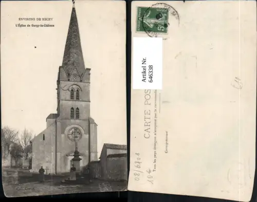 646338,Environs de Recey L Eglise de Gurgy-le-Chateau Kirche France