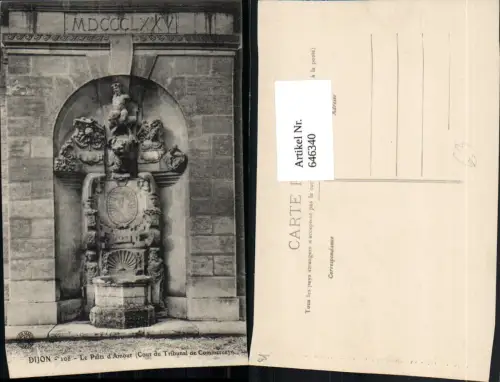 646340,Dijon Le Puits d Amour Cour du Tribunal de Commerce France