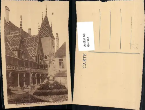 646342,Hospices de Beaune Hotel-Dieu Facade de la Galerie France