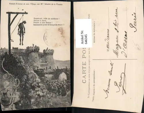 646345,Künstler Ak La Touche Extrait d Autour de mon Village Schaleck de la Faverie France