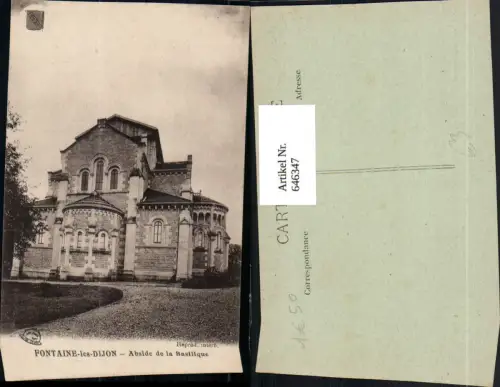 646347,Fontaine-les-Dijon Abside de la Basilique France