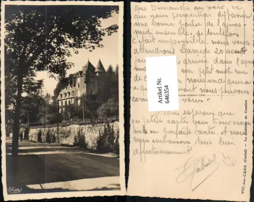 646354,Vic-sur-Cere Cantal Le Chateau de Comblat France