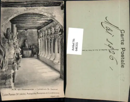 646355,Aix-en-Provence Cathedrale St-Sauveur Cloitre Roman France