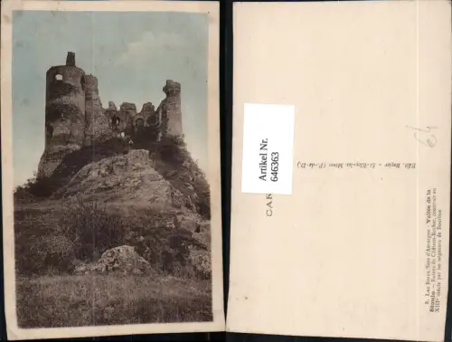 646363,L Auvergne Vallee de la Sioule Ruines du Chateau Rocher France