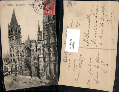 646365,Rouen La Cathedrale France