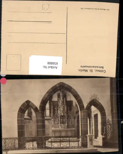 656808,Colmar St Martin Sakramentskapelle France